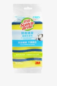 3M 思高™ 防刮清潔海綿百潔布 - 5片裝 (JR420HK+1)