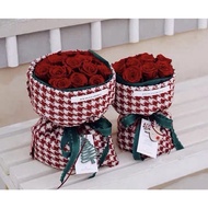 (🇸🇬SG shop) Flower fabric wrap cloth bunny bouquet wrapper linen packaging korean style - 50cm