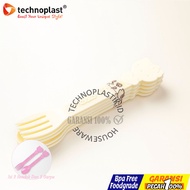 TECHNOPLAST Hello Kitty Sendok & Garpu 6 + Centong Nasi 2 – Gift Set Alat Makan Anak