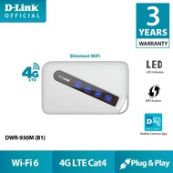 D-Link DWR-930M (B1) 4G LTE Wi-Fi 6 Thin Mobile Travel WiFi Router / MiFi / Hotspot with Nano Sim Sl