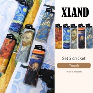 Bật lửa cricket Xland nghệ thuật van gogh sáng tạo - Combo 5 chiếc mẫu như hình