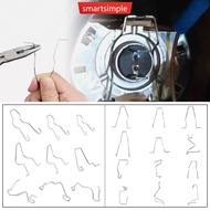 SMARTSIMPLE 9/12Pcs Car Headlamp Light Bulb Retainer Spring Clips Buckles Metal Headlight Bulb Sprin