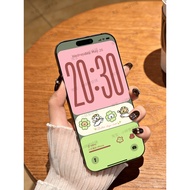 552 | iOS26 Line Puppy Peach Lime Contrast Color | Line Puppy Wallpaper