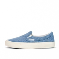 SIDSNEAKS - Exelas Corduroy Men's Slip-On Shoes - Blue Slip On Shoes Men