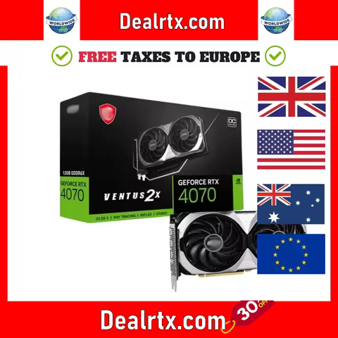 USED MSI GeForce RTX 4060Ti VENTUS 2X BLACK 8G OC Gaming Graphics Card 8G GDDR6 128-bit PCI-E 4.0 HD