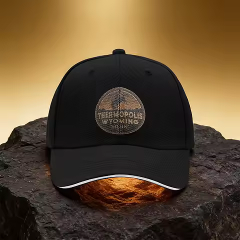 Wyoming Letter Print Baseball Cap Suitable for Men & Women, Lightweight Adjustable Snapback Hat with