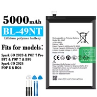 For Tecno Spark GO 2023 POP 7 PRO Battery BL-49NT Battery