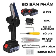( Hàng Bãi Nhật ) SaLe 50% Máy Cưa Xích 2 Pin 199V HITACHI Hàng Chuẩn Lõi Đồng Máy Cưa Gỗ Cầm Tay 2