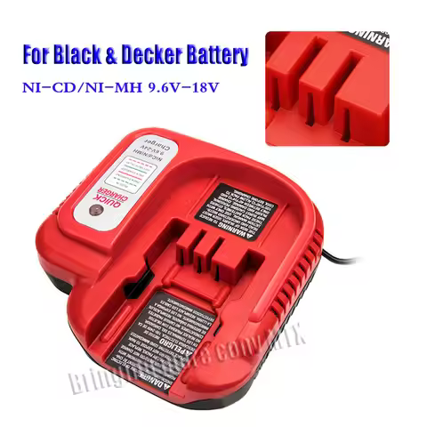 Ni-cd&Ni-Mh Battery Charger 9.6V 12V-18V Suitable for Black&Decker 12V battery A12, A12-XJ, A12EX, A
