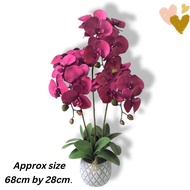Plant Orchid x3 artificial, home decor, garden, events  Aplant230