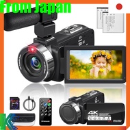 4K Video Camera with 44MP, YouTube & Webcam Capabilities, 18x Digital Zoom, 270° Rotation, 3.0" Scre