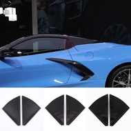For Chevrolet Corvette C8 Stingray Z51 Z06 2020-2023 Car Rear Triangle Window Shutters Triangle Suns