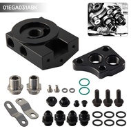Oil Cooler Plate Oil Filter Sandwich Relocation Adapter Aluminum Alloy Kit For Toyota Lexus V8 Engin
