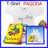 *STOCK AVAILABLE* Chungkai Brand, Pagoda T-shirt / Singlet / T-shirt+Button