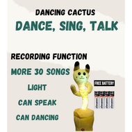 Dancing Cactus Dance & Talking & Record Battery AA Dancing Toys Kaktus Bercakap Dancing Cactus