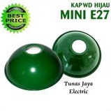 HIJAU Green lampshade diameter 7.5 inches. 18-19cm