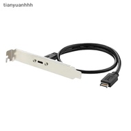 tianyuanhhh 50cm USB 3.2 Front Panel Header Type-E To USB-C Type C Female Connector Extension Wire C