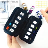 [Popularfactors] USB Flash Drive Case Storage Case Holder Storage Bag USB Flash Drive Electronic Acc