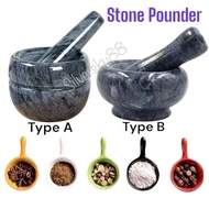 Small Marble Stone Pounder Medicine Herb Spice Hand Pounder Mini Mortar and Pestle