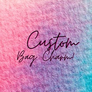 GANTUNGAN Bag Charm Custom Name Bag Hanger Name