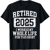 Men's cotton T-shirt Retired 2025 Retirement Men Women Humor T-Shirt Vintage T-shirt Fast Shipping 4