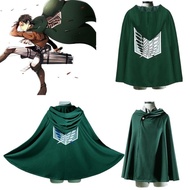Attack On Titan Costume Green Cloak Japanese Anime Cosplay Shingeki No Kyojin Hoodie Eren Mikasa Cloak Scout Legion Coat