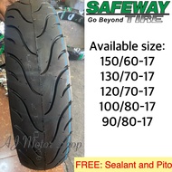 Safeway Tubeless Tire size 17/8ply rating with sealant and pito