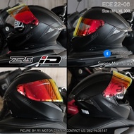 หมวกกันน็อคเต็มใบ ID HELMET รุ่น ZRO แว่น 2 ชั้น แถมฟรีชิว1 แผ่น ใหม่ 2024 มาตรฐาน มอก. ECE22-06 ไซส