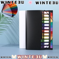 WINTE3U Expanding File Folder, PP 13 Pockets Organ Bag, High Quality Portable Rainbow Inner Page A4 