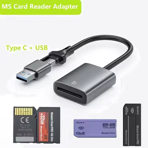 Memory Stick Pro Adapter For iPhone USB C Memory Stick Pro Duo Card Reader Adapter MS Card Reader Ph