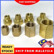1 Piece 1/8" 1/4" 3/8" 1/2" Female Thread Brass Pipe Straight Union Connectors Coupler Adapter[B992]