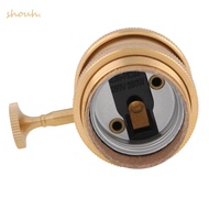 SHOUH Bulb Socket, Copper Material E26 E27 Base Lamp Socket Holder, Easy Light Socket Antique Light 