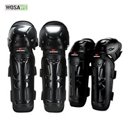 WOSAWE 4PcsSet Outdoor Racing Skating Elbow Knee Shin Support Protector Guards Motocross Cycling Spo