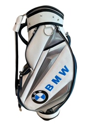 BMW Golf Cart Bag 9“ ถุงกอล์ฟพรีเมียม วัสดุหนังกันน้ำ ดีไซน์หรู โลโก้เด่นชัด มีให้เลือกหลายสี