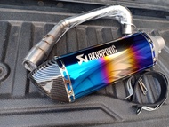 ชุดท่อ XMAX300 ปี2017-2020 ท่อ Xmax300 +AK18 นิ้วรุ้งปากเคฟล่าใบอ้วน