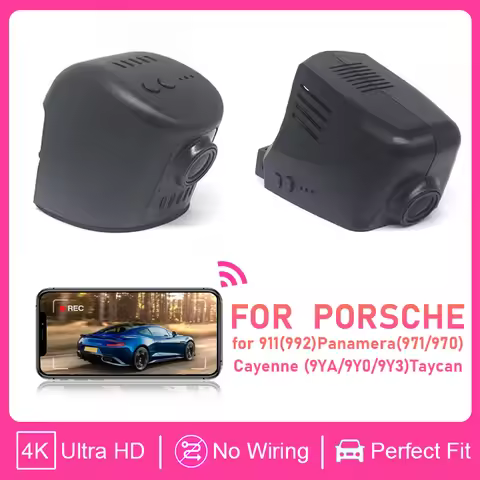 4K Dash Cam for Porsche 911(992)Panamera(971/970)Cayenne (9YA/9Y0/9Y3)Taycan for Porsche Macan(95B)C