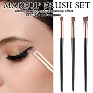 Angled Eyeliner Brush Set For Brow And Shadow Slanted Flat Blade Makeup Tool I7u7