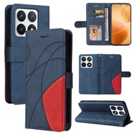 Ready to ship Dual-color Splicing Flip Leather Phone Case For Xiaomi 17/Xiaomi Poco X8 Pro Max 5G/Xi
