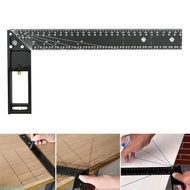 90 Degree Angles Ruler Aluminum L Shape Ruler Measuring Tool for Woodworking