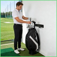 Golf Bag Rack for Garage Rust-Proof Indoor Organizer Garage Wall Golf Bag Holder for Living Room Cor