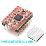 A4988 stepper motor driver circuit with heatsink
