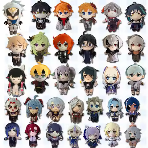 Anime Genshin Impact Plush Toys Cosplay Plushie Doctor Fatui Kaveh Dehya Kirara Baizhu Cyno Aether L