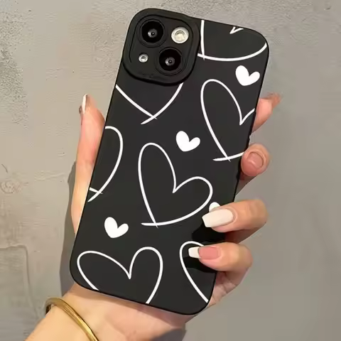 Simple White Heart Phone Case For Realme GT8 GT7 GT 7T Pro Neo 7 SE 7X Note 70 70T 60X P3 P2 Pro P1 