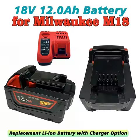12.0Ah for Milwaukee M18 18V Tools Battery M18 FH-0X0 M18FHIW2F12-0X0 M18FHZ-502X Replacement Li-ion
