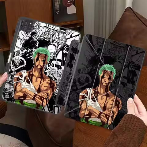 Ones P-Piece Zoro Tablet Case For iPad Mini 6 7 Pro 2025 Pro 11th 10th 9th 8th 7th 12.9inch Air 4 5 