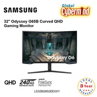 SAMSUNG ODYSSEY GAMING LS32BG652 CURVED GAMING MONITOR - 3 Years Local Warranty (Brought to you by Global Cybermind)