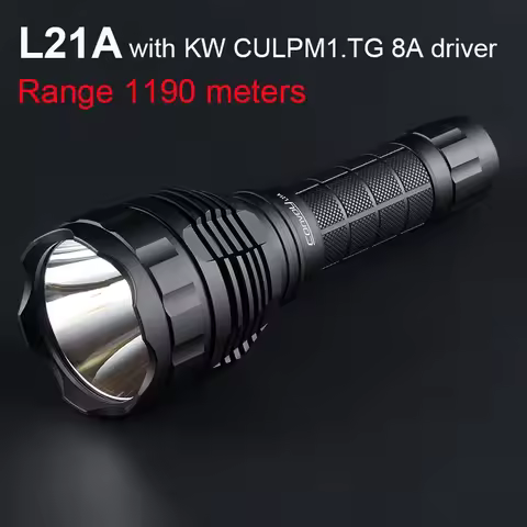 Convoy High Power Flashlight KW CULPM1.TG 8A 2300LM Driver Range 1190M Tactical Torch Light for Hunt
