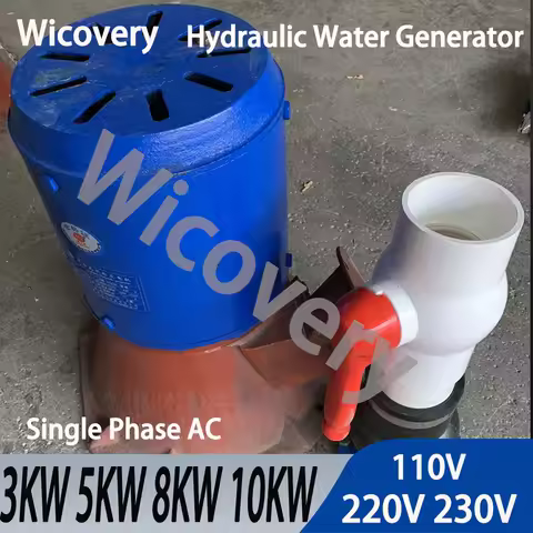 3KW 5KW 8KW 10KW Hydro Generator Turbine Flow 220V Hydraulic Conversion Water Flow Generator Energy 