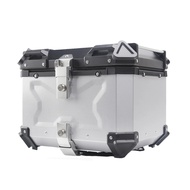Motorcycle Rear Luggage Box 65L 80L 100L Helmet Storage Top Case Universal Waterproof Aluminum Motor