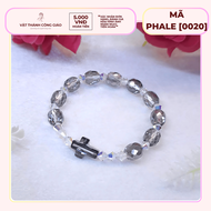 [Quà Tặng Ý Nghĩa] Vòng Tay Lắc Tay Mân Côi Phale Đen Phối Phale Áo Nón Trắng | Vật Thánh Công Giáo